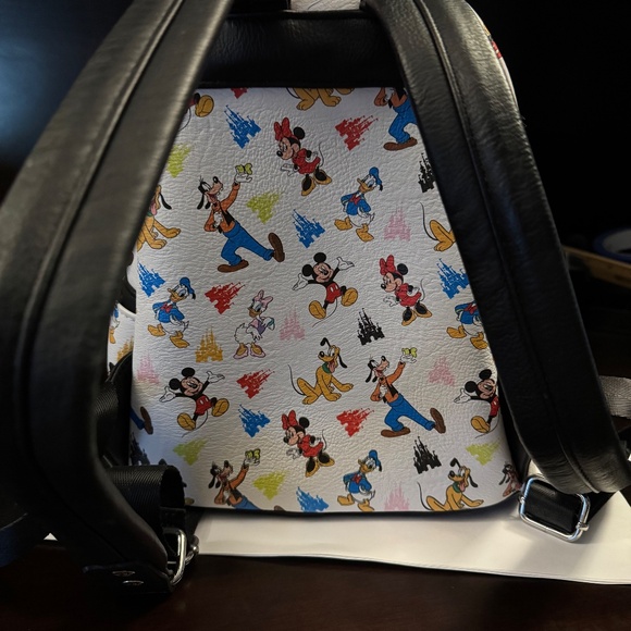 Loungefly - Mickey Mouse and Friends Backpack - NWOT - Picture 3 of 9